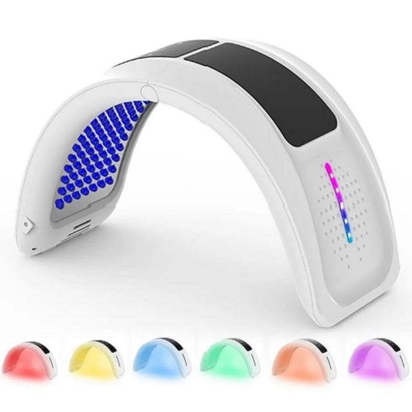 Falten Sie 7 Farb -LED -Leuchttherapie PDT -Maschine Hautverjüngung Rotlichtbehandlung Schönheit Salon Ausrüstung LED Leuchten für Haut