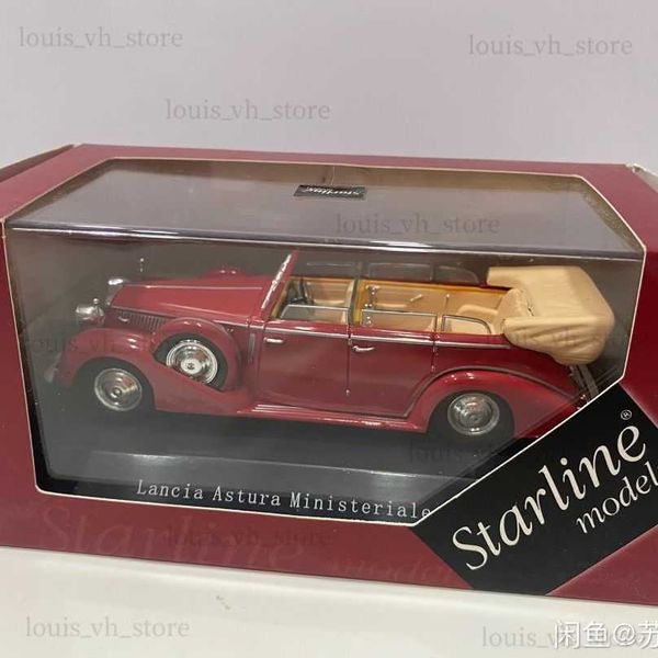 1 43 ​​Lancia Asturu IV 1938 Modelo de liga Mussolini Modelo de carro Diecasts Veículos de brinquedo Colete o menino de brinquedos de menino de aniversário T230815