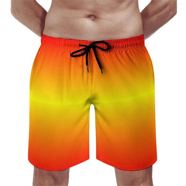 Shorts maschile Bellissima Summer Sunset Board Abstract Art Print Pantaloni Short Short Short Comfort Casual Plus Size Swim Trunks