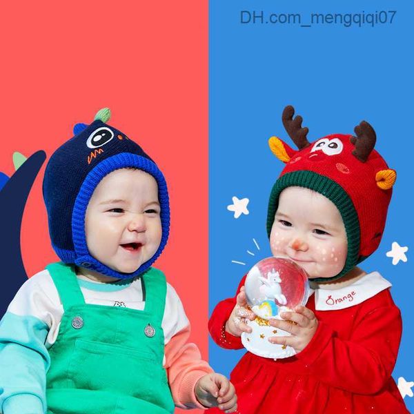 Cappelli Cappelli Cartoon Unicorno 0-4 anni Cappello da ragazzi per bambini Cappello da ragazzo caldo Hat Dinosaur Ear Flap Hat Toddler Autumn Inverno Cappello Z230815