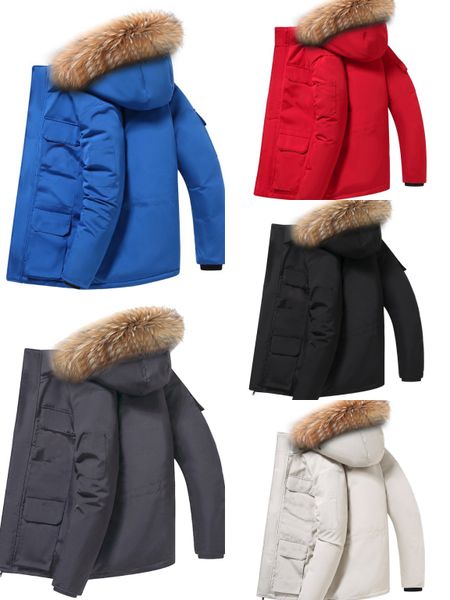 Uomini Fashion Winter Puffer Jackets Down Coot Uomini Donne Giacca sciolto Coppia Parka Outdoor Caldo Featfi