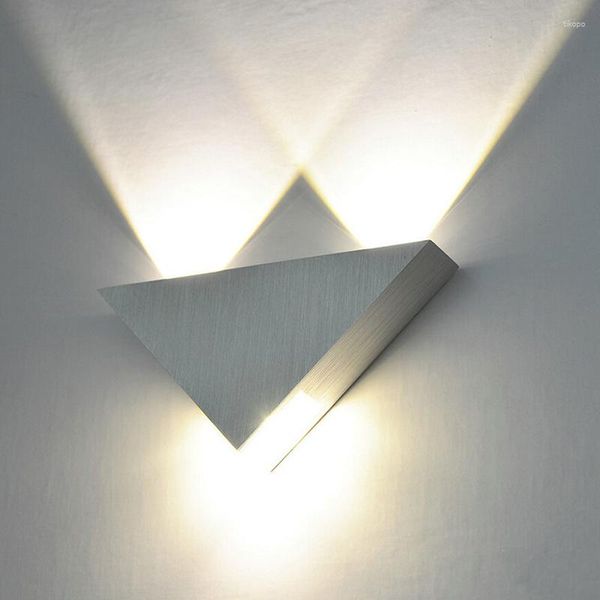 Lâmpada de parede 3W LED LEVILUM TRIANGLE LUZ para o quarto Iluminação de luminária de luminária de luminária acessório