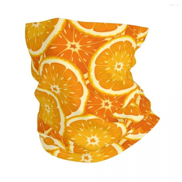 Sciarpe arance frutta vegetale bandana gallatta gigante stampato maschera per facciata cassa sciarpa multifunzionale fascia per adulti per tutta la stagione