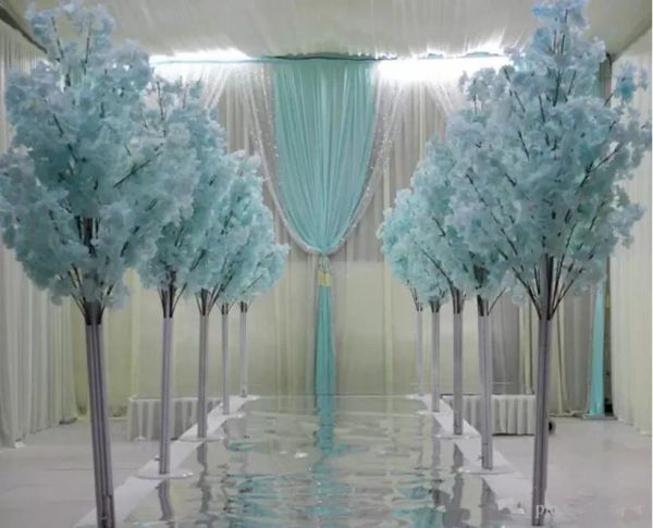 5 pés altura de altura branca Artificial Blossom Tree Tree Roman Column Leads for Wedding Mall abriu Propszz