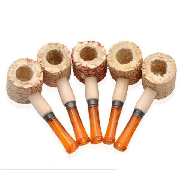 Tubos de fumantes adt acessórios portáteis de milho portáteis homens Men Natural CornCob Aparecimento Prático Gadget 1 16yd J2 Drop Delivery Home DHAFX