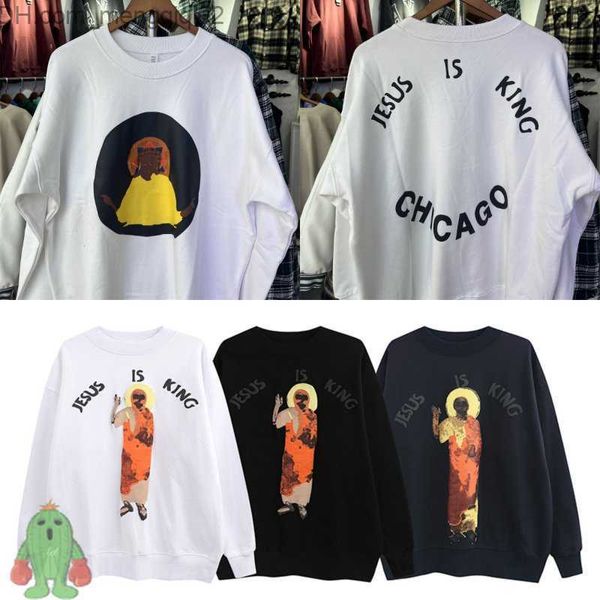 Herren Hoodies Sweatshirts Frauen Jesus ist das Sweatshirt des Königs hochwertig gedruckte Wolle Baumwoll Reißverschluss Z230815