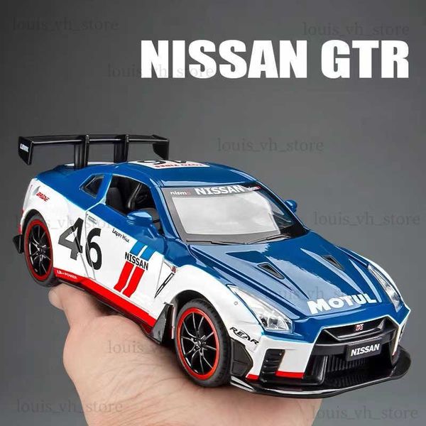 1 24 nissan skyline sono GTR R35 Wide Body Race Auto Auto Modello di veicoli Refit Racing Toy Cars Toys Kid Ldren Boy Toy T230815