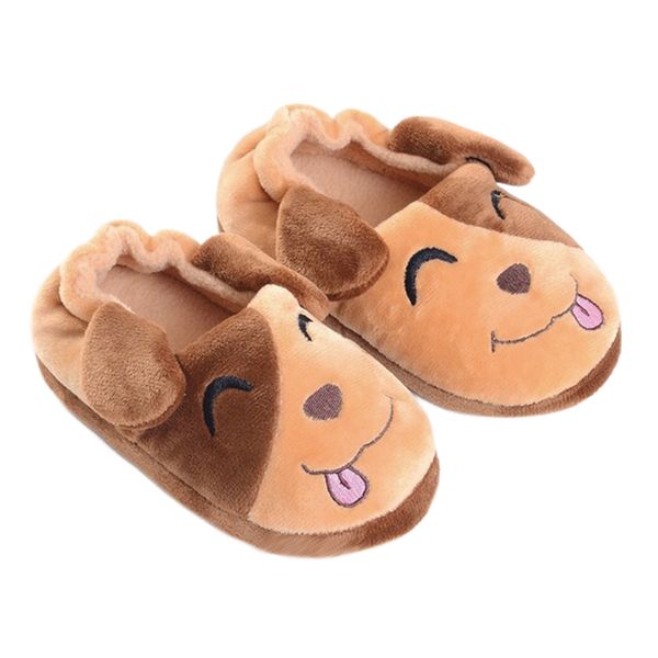 Slipper Fashion Kleinkindjunge Pantoffeln Innen im Winter Plüsch warm warmes Kinder Hausschuhschuhe Cartoon Puppy Hund Weich Gummi -Sohle -Hausschuhe Babyartikel 230814