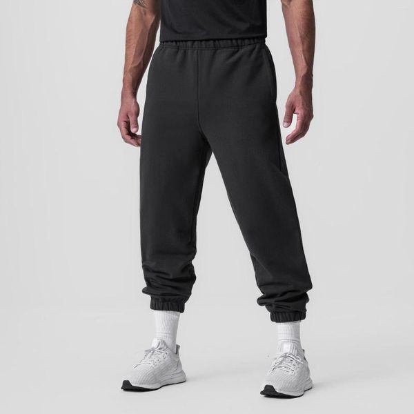 Erkekler Pantolon Erkekler Spor Sweatpants Trailsuit Slim Fit Spor Salonu Egzersiz Joggers Vücut geliştirme Pantolonlar Sıradan Drawstring Artı Boyut