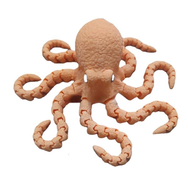 Halloween Toys 23cm Simulação flutuante Octopus Toy Ornaments Live Joint Hand Office Casa Home Fish Tank Landscaping 230815