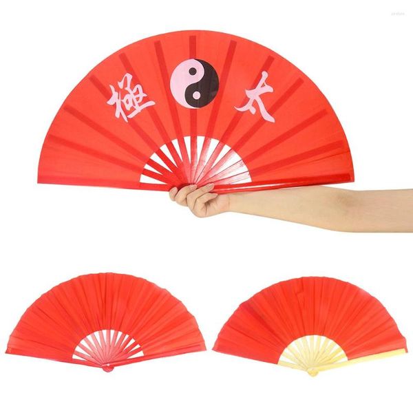 Estatuetas decorativas 35 cm grande chinês chinês Taoísmo yin yang tai chi oito trigramas altos lotes de pano de pano de fã de pano de fã de pano de pano de dança