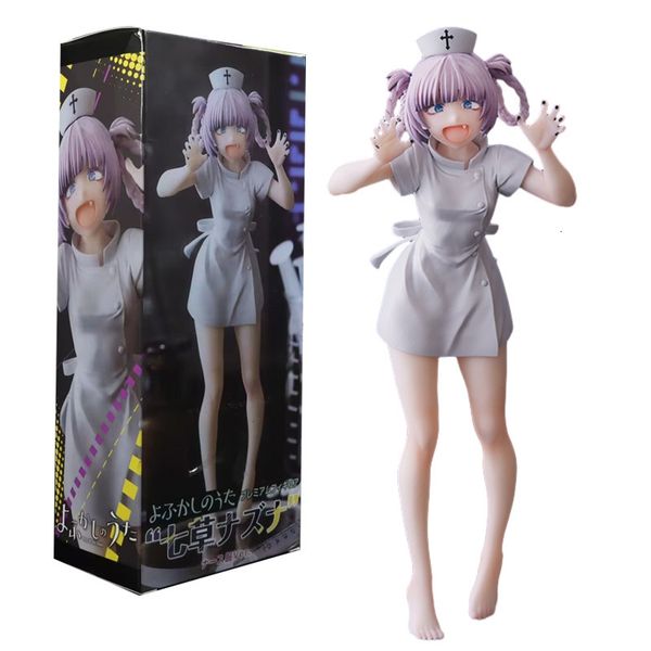 Actionspielzeug Abbildungen 20 cm Call of the Night Anime Nanakusa Nazuna Krankenschwester sexy Figurensammlung Model Doll Ornamente Spielzeug Geschenk 230814