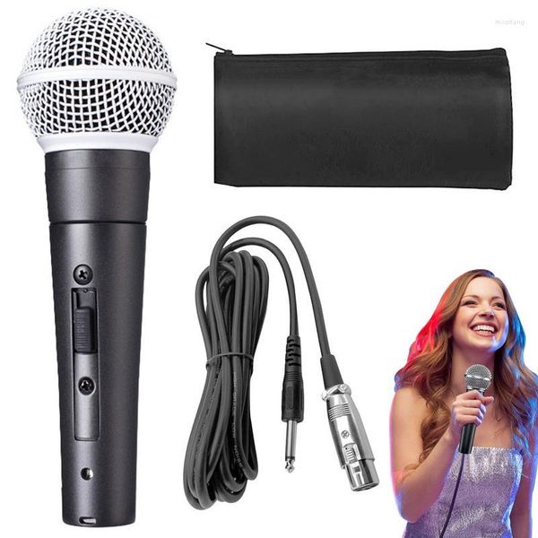 Микрофоны портативные проводные микрофоны вокальный микрофон со встроенным звукопоглощающим хлопковым пением микрофон для женщин