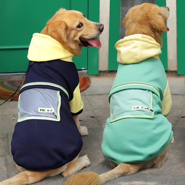 Giacca con cappuccio con cappuccio spessa Abbigliamento per cani per cani di grande grande labrador Autunno inverno vestiti caldi in generale