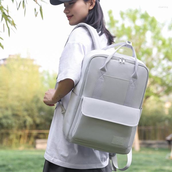 Rucksack für Männer und Frauen trendige Reisebag Canvas High School Junior College -Schüler mit großer Kapazität