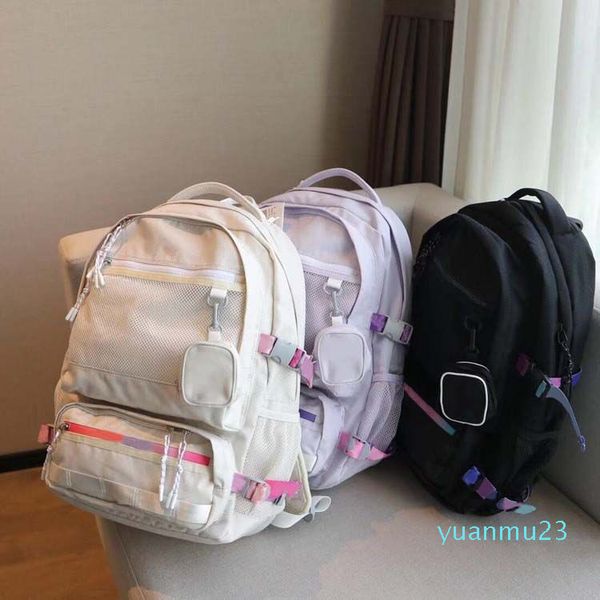 New Fashion Outdoor Bags Outdoor Backpack Backpack Teenager School Sagra Student Women With Mini Pocket