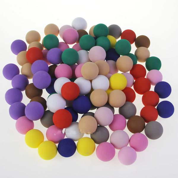 Altri prodotti da golf 50pcs 10 colori 25 mm colorati palline di spugna morbida eva colorate per bambini praticano 230814