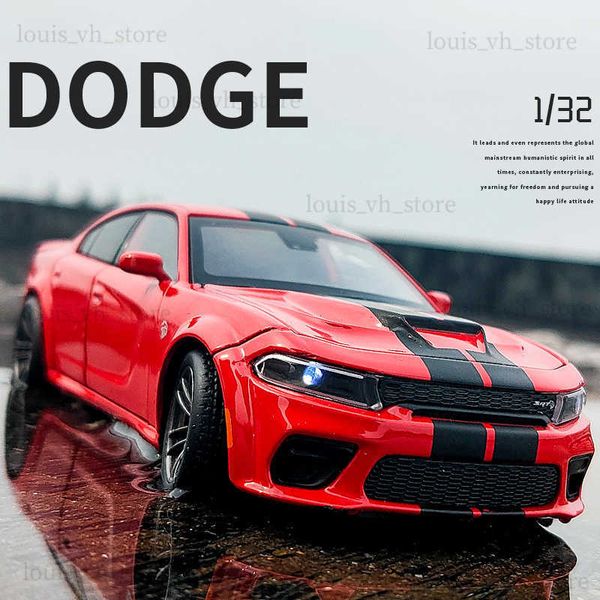 1 32 Dodge Şarj Cihazı SRT Hellcat Simülasyon Arabası Model Alaşım Oyuncak Araba Kas Aracı