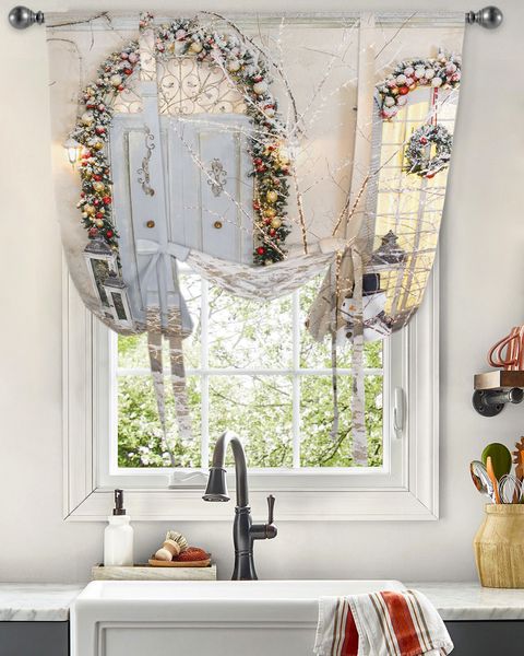 Tende trasparenti palloncini per porte di neve per il soggiorno per soggiorno cravatta moderna cucina per tende da finestra corta 230815