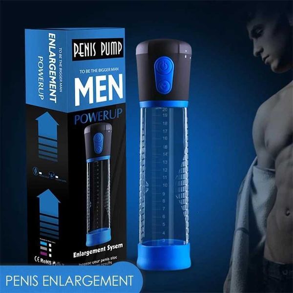 Sexspielzeug-Massagegerät, elektrische Penispumpe für Männer, männlicher Masturbator, Vergrößerungsverstärker, Vakuum-Vergrößerungshülse