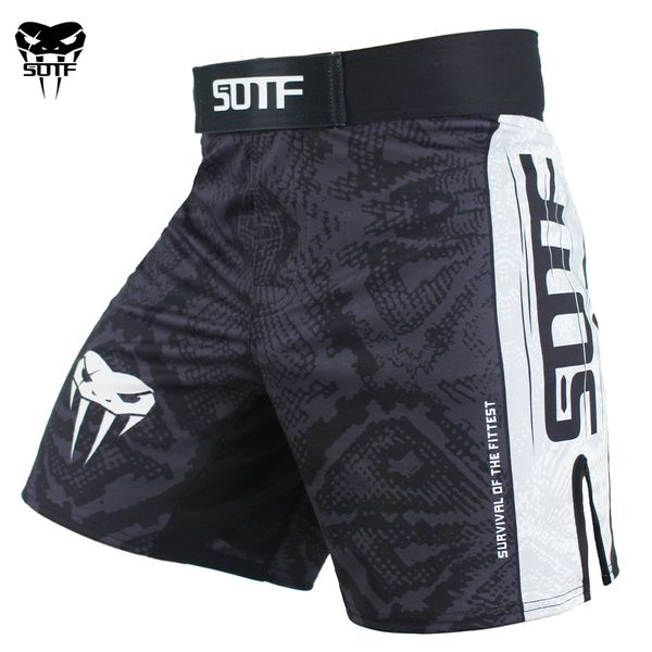 Outdoor -Shorts SOTF SNAKE SCALE FITNESS AMMAUSSCHABLE SPORTS WEGER MMA Box -Shorts Tiger Muay Thai MMA Fight Kickboxing 230814