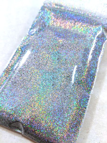 Glitter de unha 02 1128 Espelho holográfico multicolor