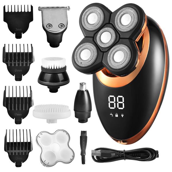 Elektrikli tırnaklar ipx7 su geçirmez elektrikli tıraş makinesi erkekler için jilet saç düzeltici şarj edilebilir kel kafa tıraş makinesi lcd ekran tımar kiti 230814