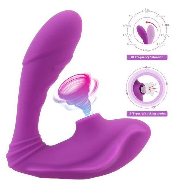 Giocattolo del sesso Massaggiatore Mutandine senza fili Vibratori per le donne Ventosa del clitoride Palla vaginale Spina anale Dildo Masturbatore femminile Prodotti erotici