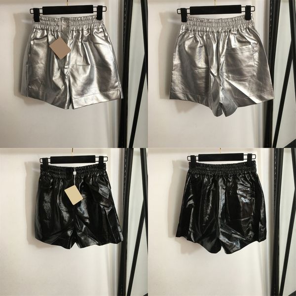 PU Leder Frauen Shorts Hosen sexy Mini Frau Shorts lässige coole Sommer -Herbst -Höschen