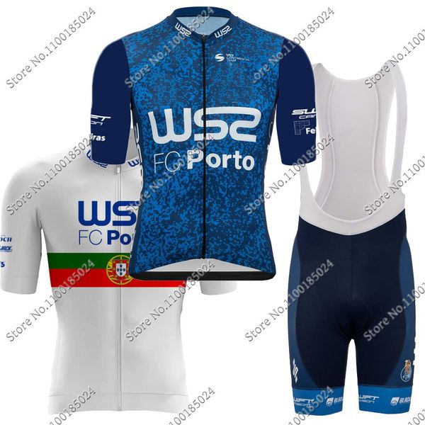 Велосипедные майки, установки W52 Португальская команда мужчин езды на велосипеде Джерси, наборы летних велосипедных школьных рубашек для велосипедов костюма для велосипеда шорты Mtb Ropa Maillot 230814