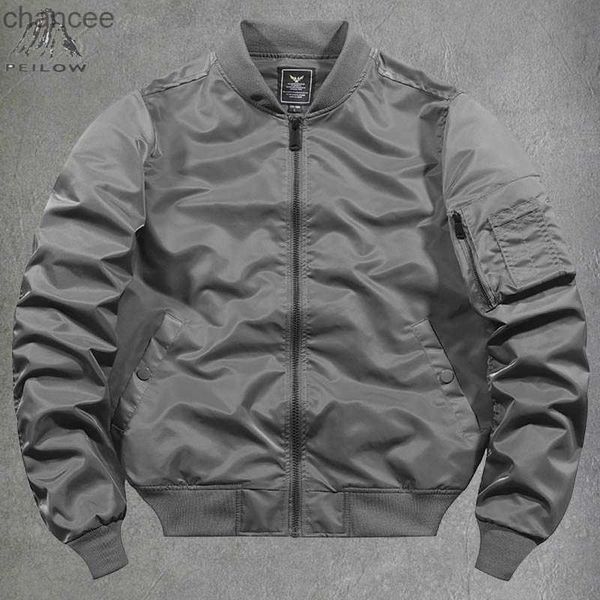 Winter Falls Vintage MA-1 Flight Air Force Pilot Bomber Streetwear Parkas Coat Militar Hip Hop Exército Varsity Jacket Men HKD230815