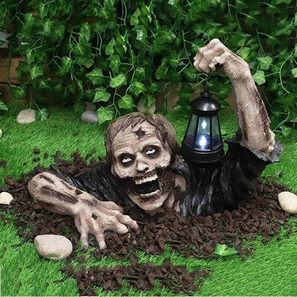 Altre forniture per feste di eventi Creative Halloween Decoration Zombie Terror Scary Horror Decor Statue Lantern per casa Outdoor Garden Outside Outside Yard 230815