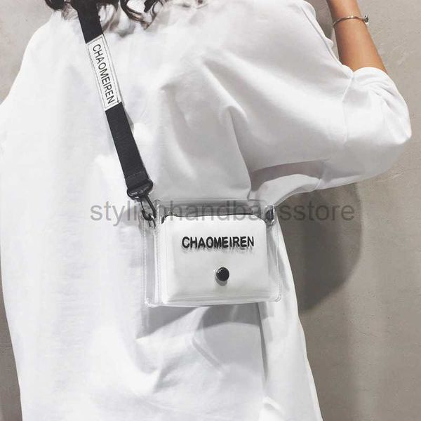 Cross Body в этом году популярная супер горячая мини -сумка прозрачная желе 2023 Новая маленькая свежая мини -версия Crossbody Sag для женщин stylishhandbagsstore