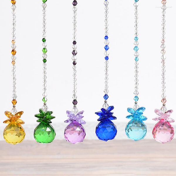 Кристалл люстры 1pcs K9 Ball Prisms Suncatcher Pendants осветительные лампы запасные окна висячее орнамент