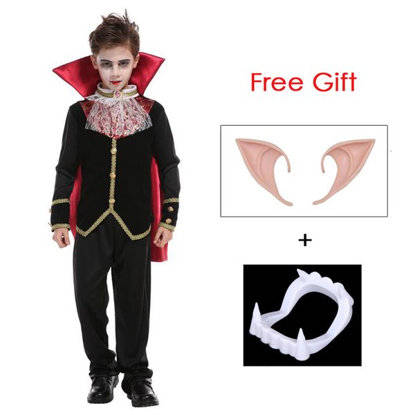 Ocasiões especiais crianças crianças assustadoras meninos góticos trajes de halloween carnaval de carnaval interpretar uma festa horrível vestido UMorden 230814