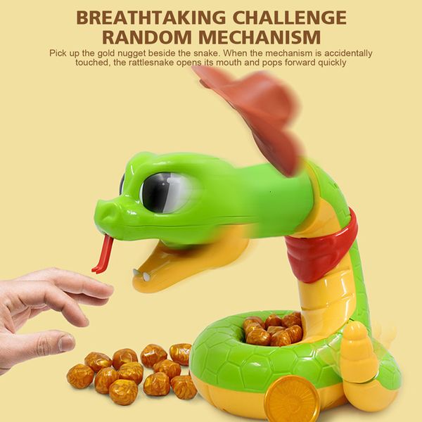 Halloween Toys Z30 Electric Scary Snake Toy Tricky Animals Kinder Spaß Multiplayer Party Spiel Biting Rattlesnake Familie Interaktives lustiges Geschenk 230815