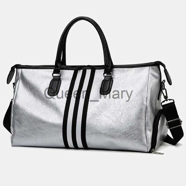 Duffel Bags Bolsa de viagem dobrável de grande capacidade para mulheres esportes de ginástica Bolsa de ginástica de grande capacidade Bolsa de golfe de couro para bolsas de fim de semana J230815