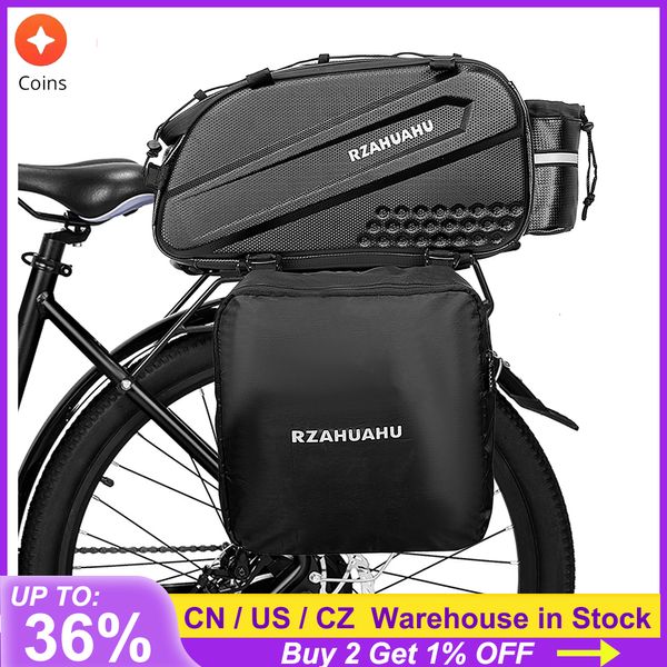 Paniers Bags LXADA 3-em 1 Bike Bag Bolsa Bolsa de Bacicleta Imperpermeável Bolsa de banco traseiro com 2 sacos laterais Sacos de ciclismo Bolsa de bagagem 230814