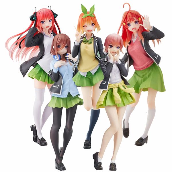 Aktion Spielzeug Abbildungen 20 cm Anime Figur Vital School Uniform Die typischen Quintuplets Ichika Nino Miku Yotsuba Itsuki Model Dolls Spielzeuggeschenk PVC 230814