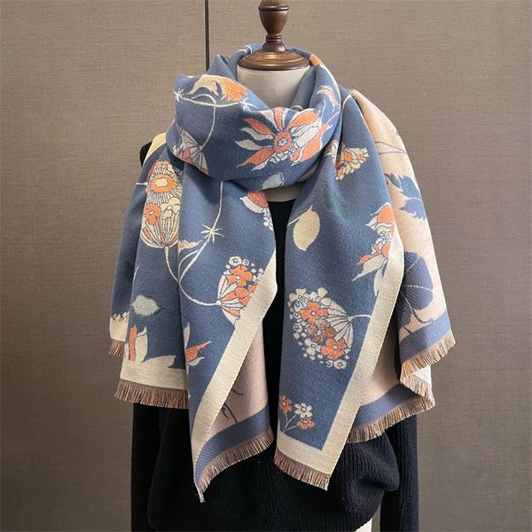 Schals koreanischer Stil dicker gestrickter Schal für Frauen Design Mode Winter warme Kaschmirschalte Neckercheif Lady Hals Krawatte Bandana 230814