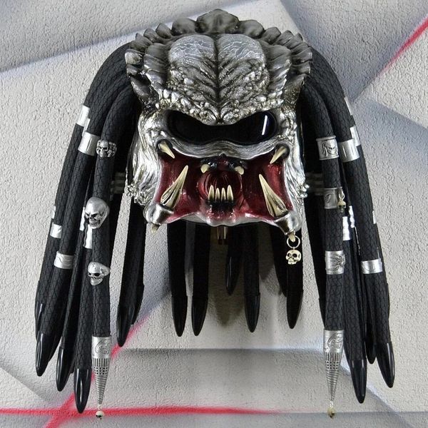 Máscaras de festa filme Alien vs. Predator Mask Monster Monster Halloween Cosplay Props Tamanho médio para adultos 230814
