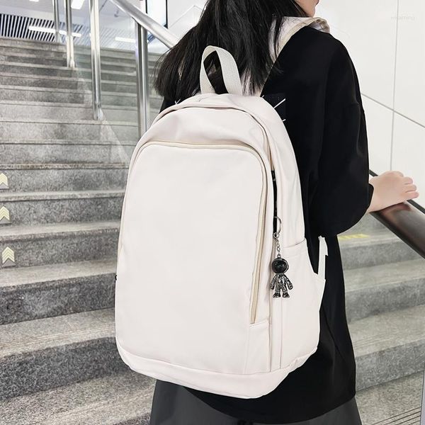 Rucksack solide hochwertige Mann aus Softleder Männern Mädchen Luxus Designer Rucksack Frauen Laptop -Tasche große Kapazität Reise