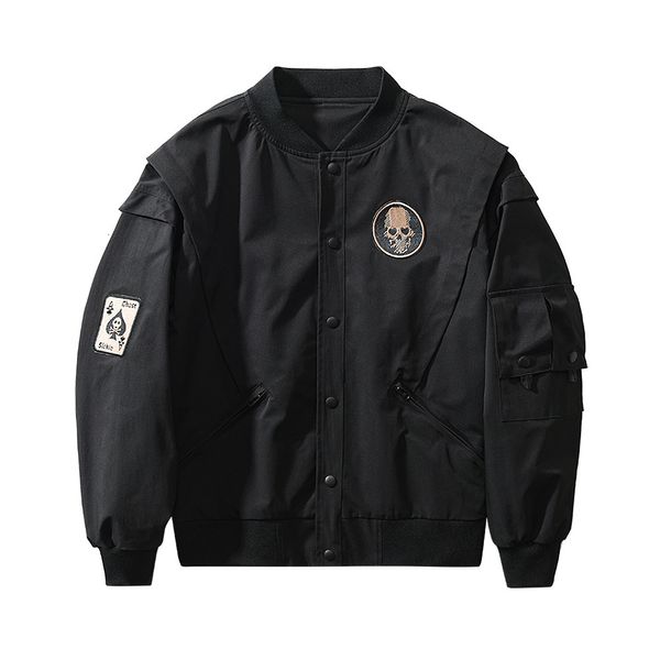 Giacche da uomo Moda uomo Bomber Giacca Primavera Autunno Colletto alla coreana Lavoro Uomo Gioventù Ricamato Uniforme da baseball Taglie forti 230815