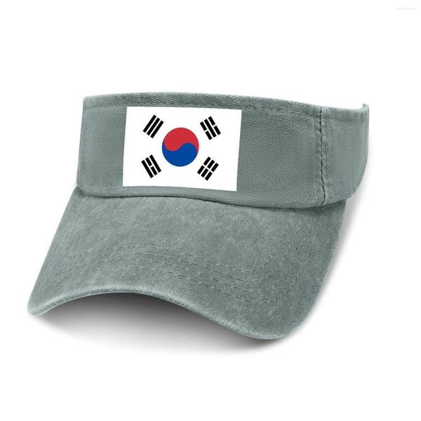 Berets Южная Корея Солнце Козырек Утечка Топ -Ковбойские Шляпы Mens Womens Настройка DIY CAP Sports Baseball Tennis Golfs Pell Open Hat