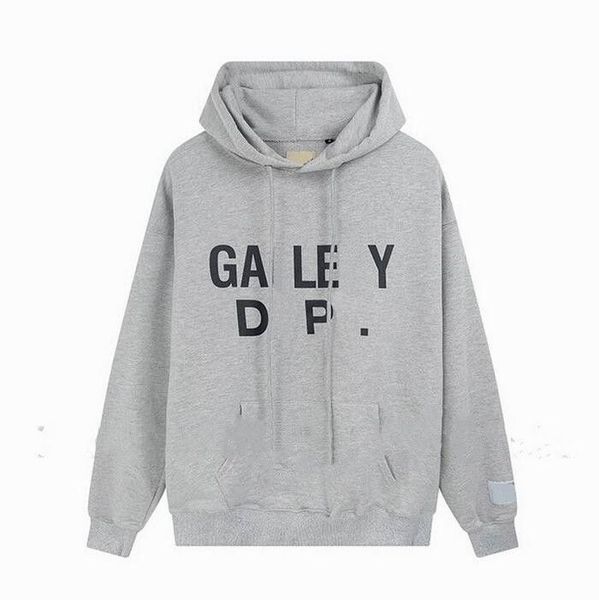 Luxury Hoodie Herren Hoodies Sweatshirts Männer Hoodie Man Gallerys Abteile gestrichene Graffiti Buchstaben Lose Schwarz -Weiß -Hoodie -Designer -Logo gedruckt