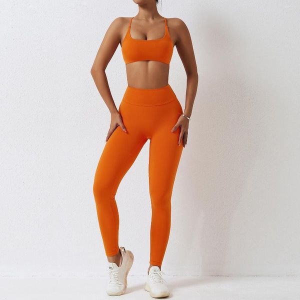 Aktive Sets Yoga Set Frauen 2-teilige Fitnessstudio-Kleidung Push Up Kleidung hohe Taille Leggings Fitness Shorts Sport BH Training Tracksuit Sportswear