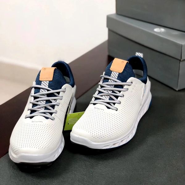 Treinamento original para homens de golfe de marca original sapatos de golfe de couro para homens Anti Slip Walking Shoes Man Sneakers de golfe confortáveis