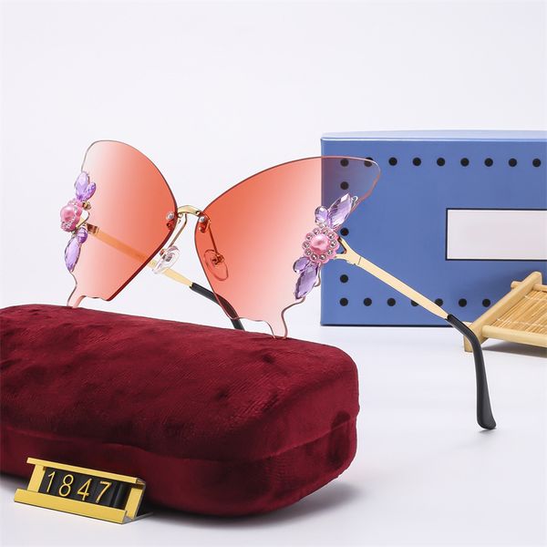 Designer Luxury Sun Glasses Moda Brands Butterfly Sunglasses para homens SUNNMER SUNNMER BOIO
