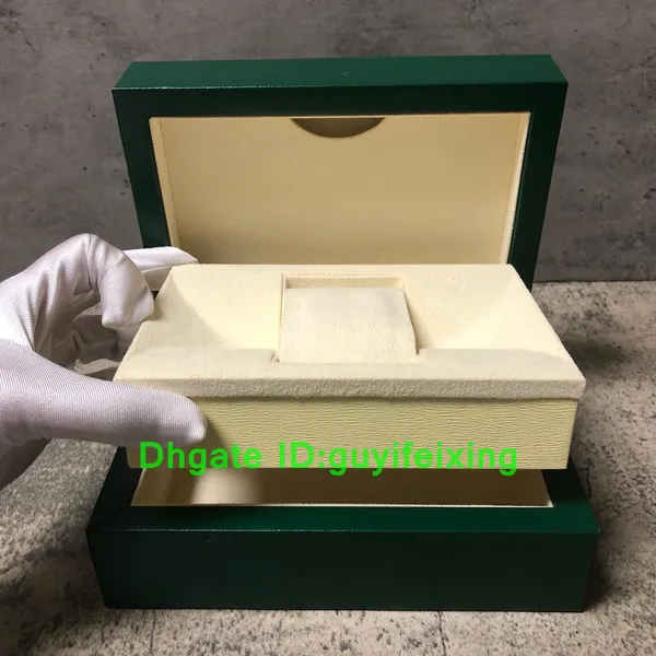 Orologi all'ingrosso Box Luxury Mens Originale Orologio RLX Green Casual Designer Designer Scatole Tag della carta Swiss Sky Christmas Regalo 126610 Scatole Spedizione gratuita