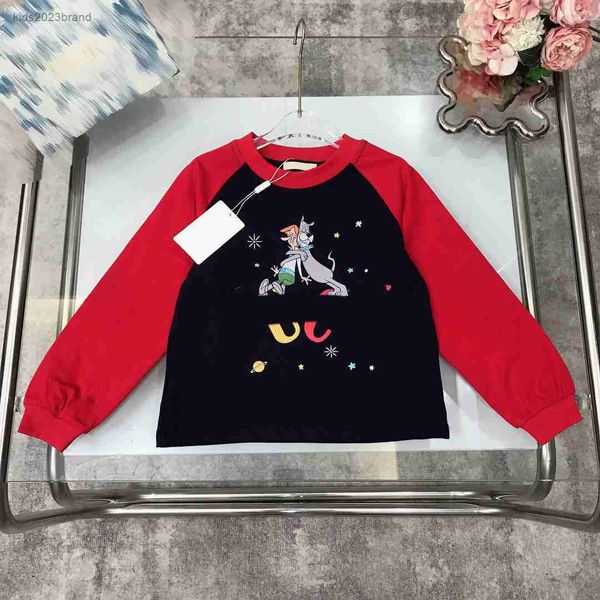 Designer Baby Kleidung Kinder runde Halshuberkulose Jungen Pullover Größe 100-160 cm vordere und hintere Cartoon Muster Druckmädchen Sweatshirts Aug01